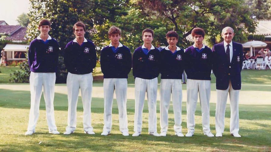 George Diakou at start of his golf carreer